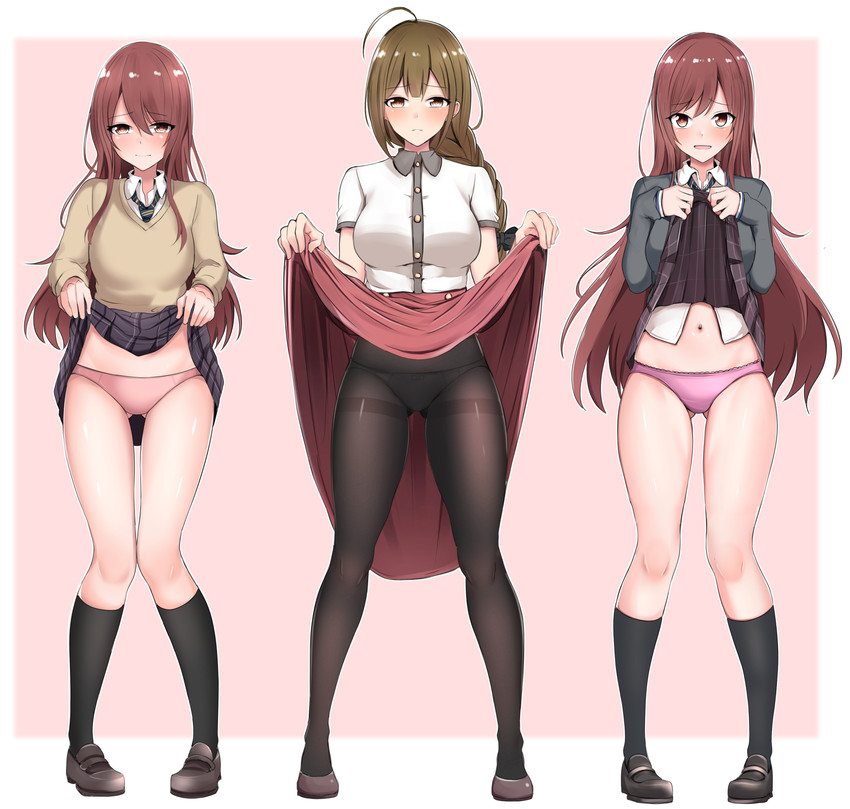 osaki amana, kuwayama chiyuki, and osaki tenka (idolmaster and 1 more) drawn by baretto_(karasi07)