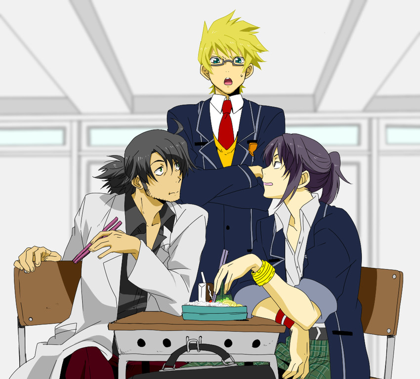 yuri lowell, flynn scifo, and raven (tales of and 1 more) drawn by kiriku_(nakuro)