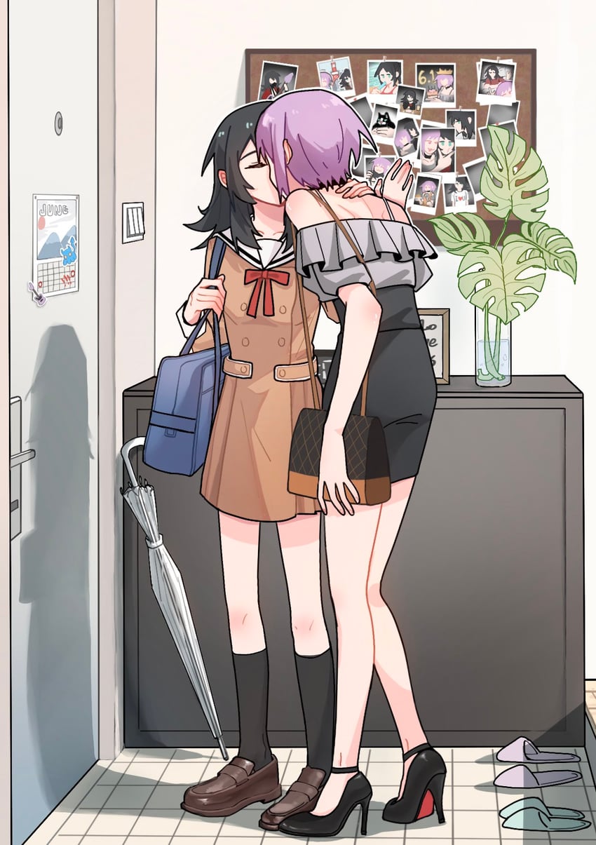 yahata umiri and yuutenji nyamu (bang dream! and 1 more) drawn by xiaowu0074