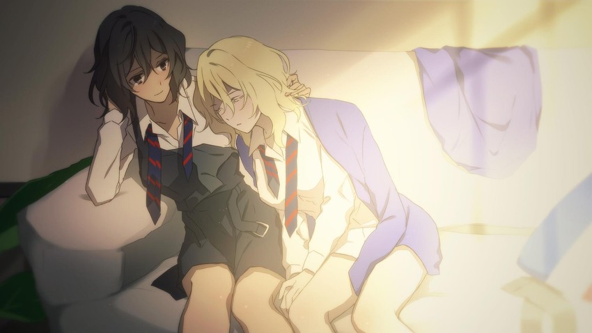 andou and oshida (girls und panzer) drawn by amazuki_jou