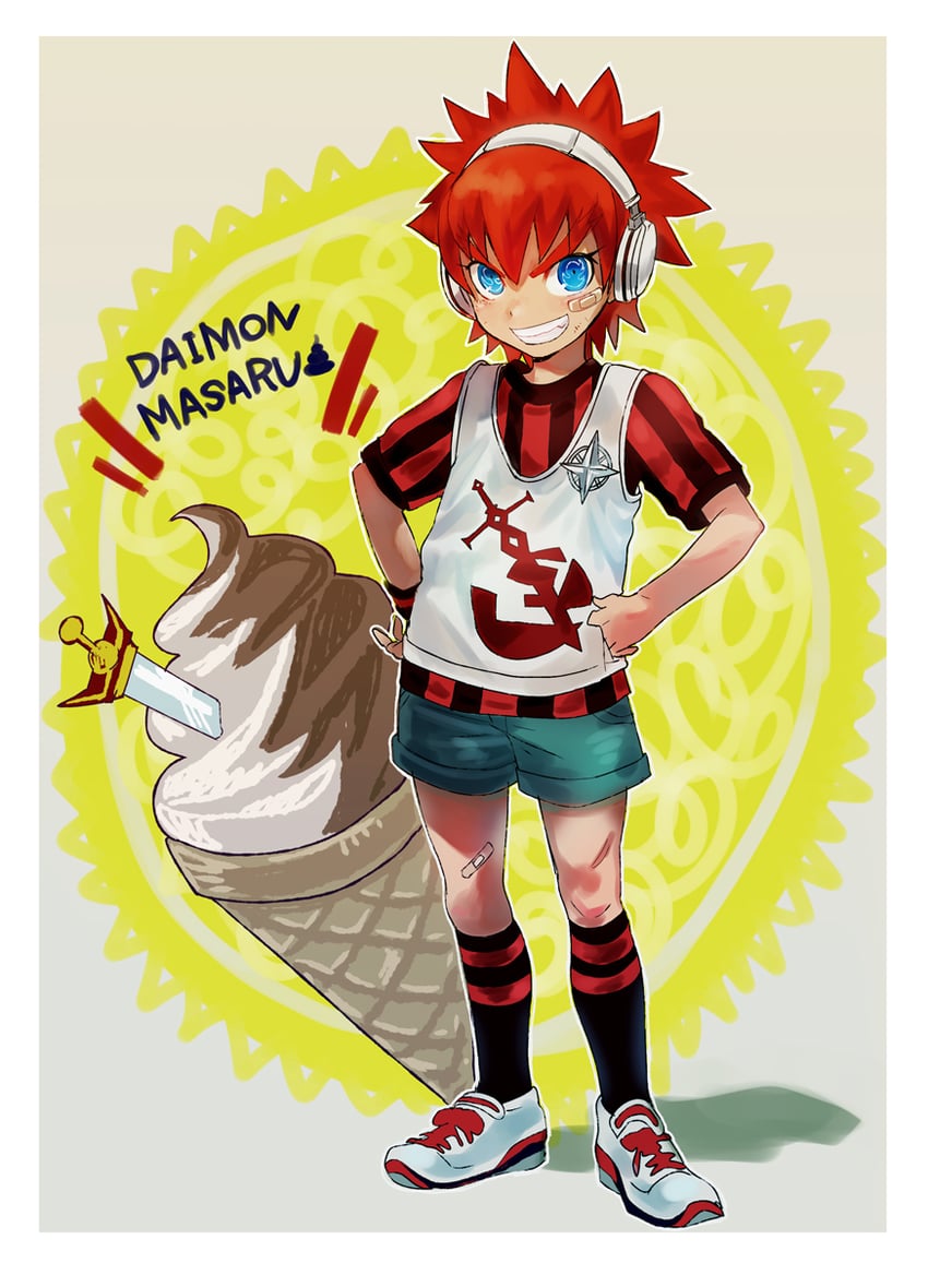 daimon masaru (danganronpa and 1 more) drawn by yanyo_(ogino_atsuki)