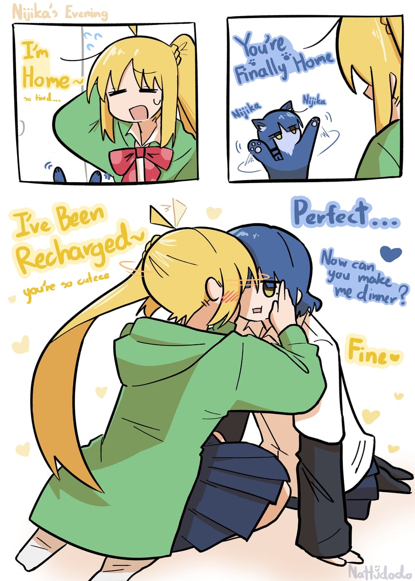 ijichi nijika and yamada ryo (bocchi the rock!) drawn by nattydodo_002