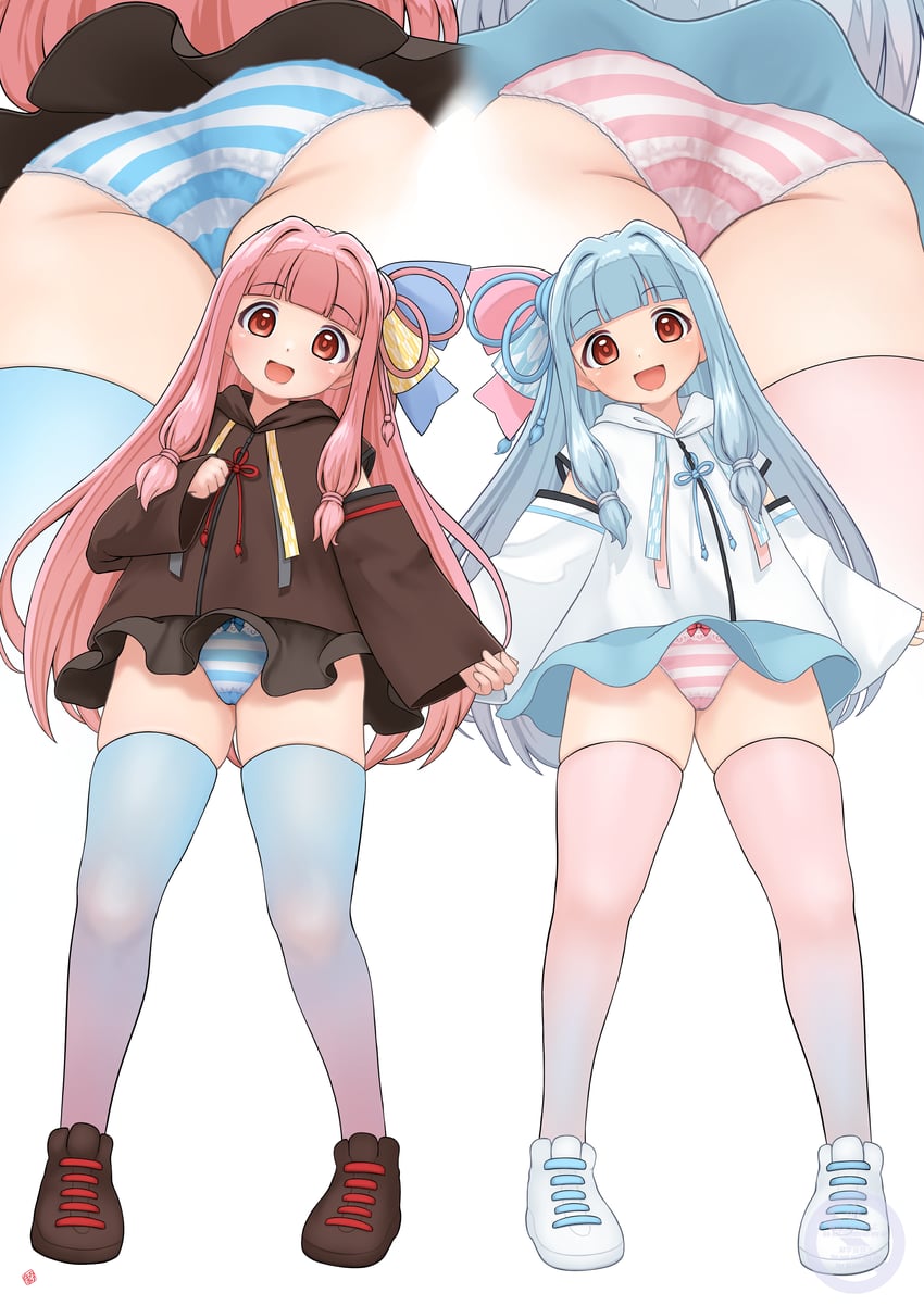kotonoha akane and kotonoha aoi (a.i. voice) drawn by nao_suke