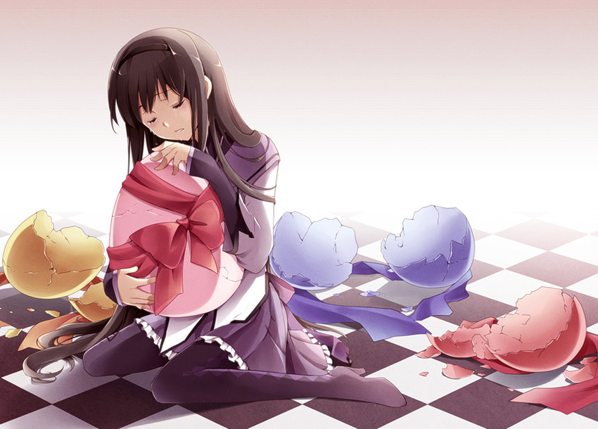 akemi homura (mahou shoujo madoka magica) drawn by sun_trial