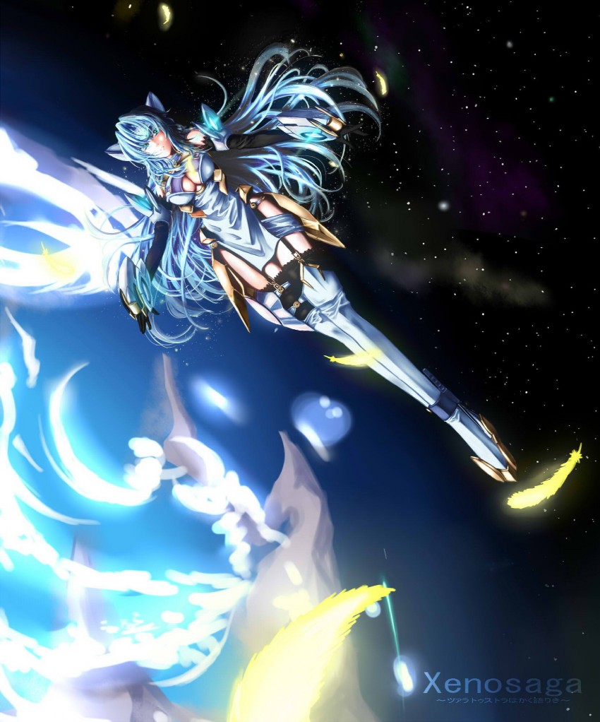 kos-mos and kos-mos ver. 4 (xenosaga and 1 more) drawn by akefumi