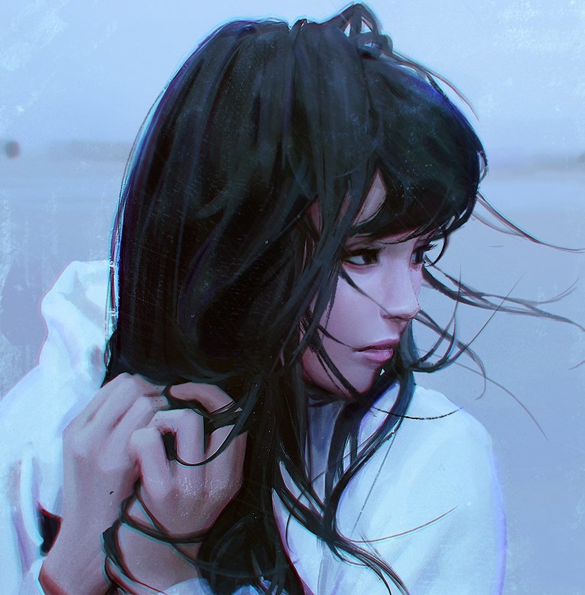 mioto hanazawa (original and 1 more) drawn by guweiz
