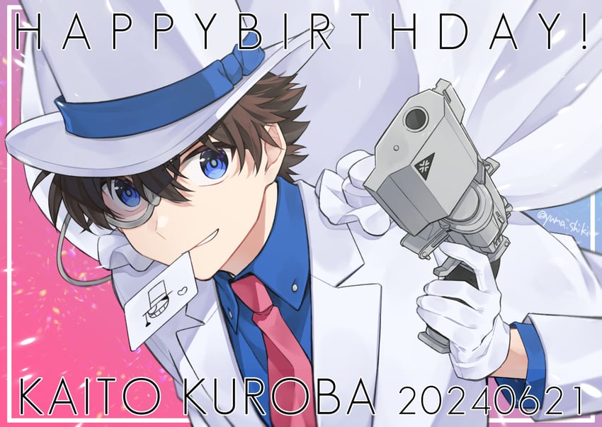 kaitou kid (meitantei conan and 1 more) drawn by yumashiki