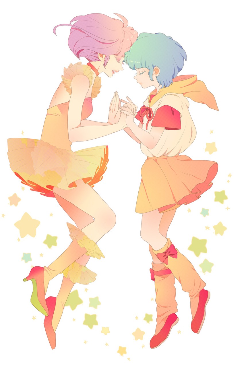 morisawa yuu and creamy mami (mahou no tenshi creamy mami) drawn by k-mica