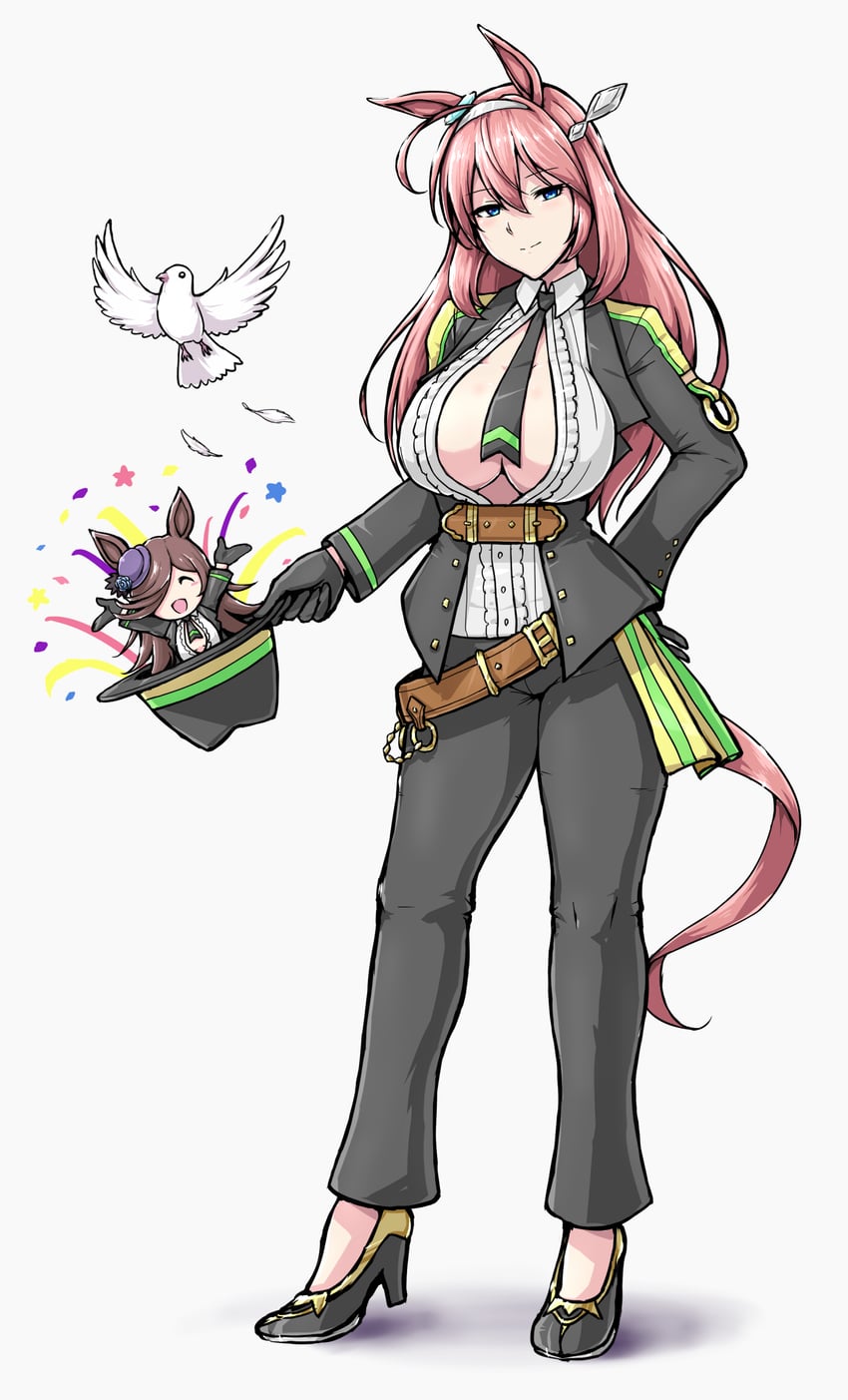 rice shower, mihono bourbon, and fuji kiseki (umamusume) drawn by deno_(denomina0)
