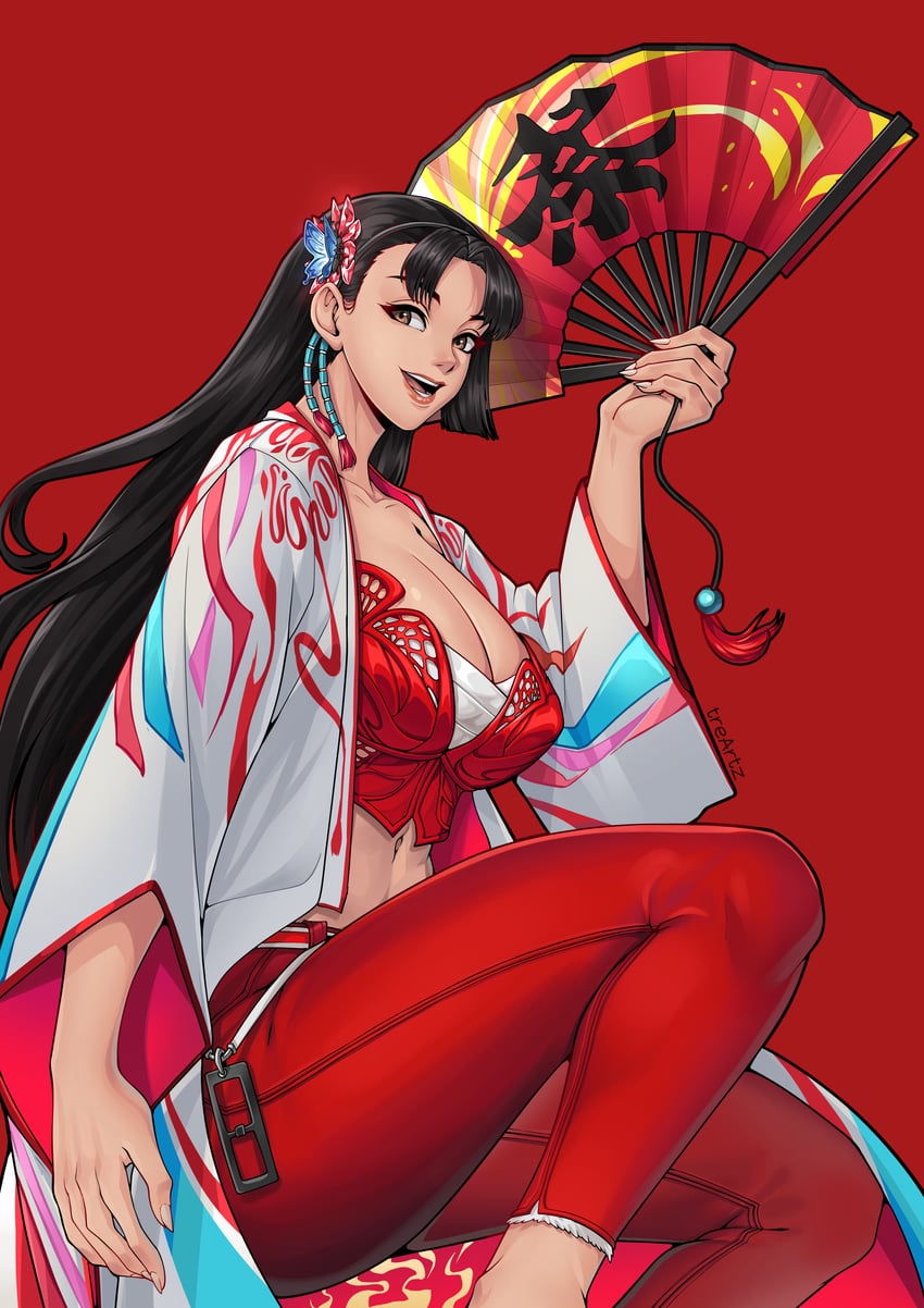 shiranui mai (street fighter and 2 more) drawn by tre_artz