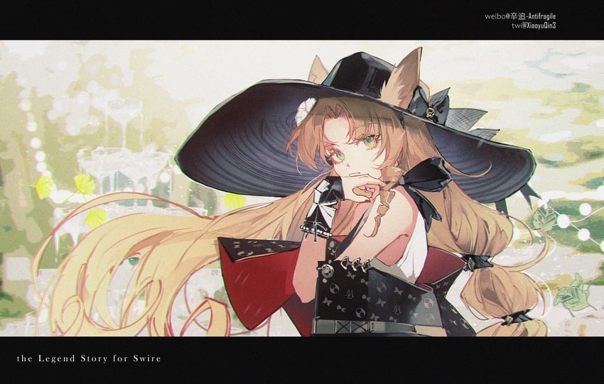 swire and swire the elegant wit (arknights) drawn by ikag