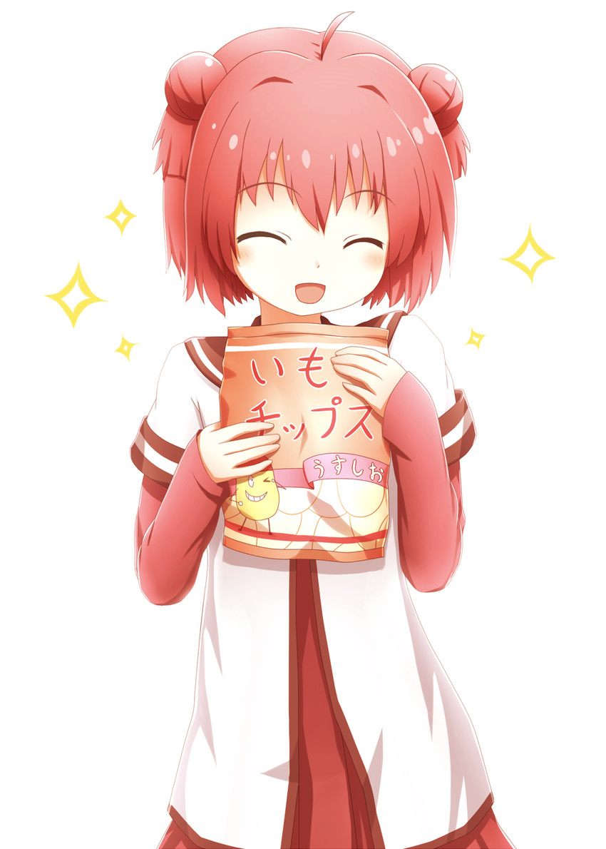 akaza akari and potato boy (yuruyuri and 1 more) drawn by arisu_kazumi