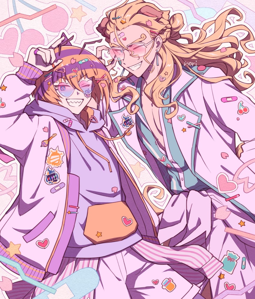 hachin and sojun (show by rock!!) drawn by chiyo_nori