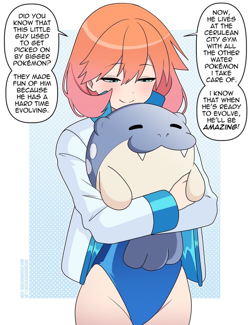 misty and spheal (pokemon and 1 more) drawn by nico-neko