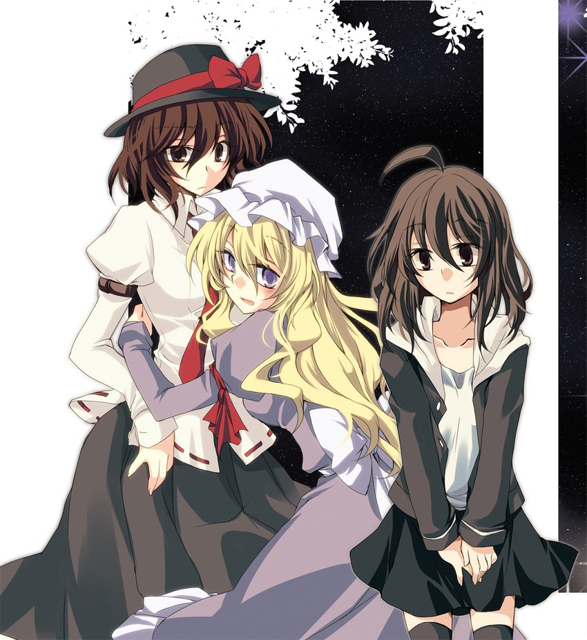 usami renko and maribel hearn (touhou) drawn by natsume_(iravati-4u)