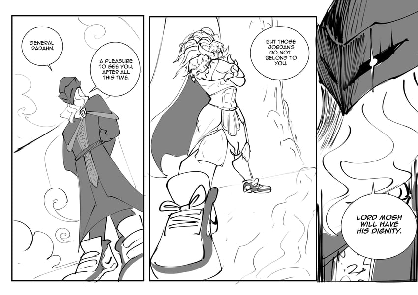 promised consort radahn and sir ansbach (elden ring and 1 more) drawn by clinickcase