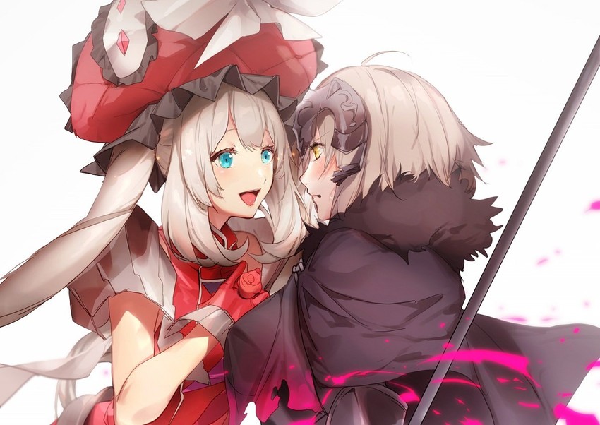 jeanne d'arc alter and marie antoinette (fate and 1 more) drawn by no-kan