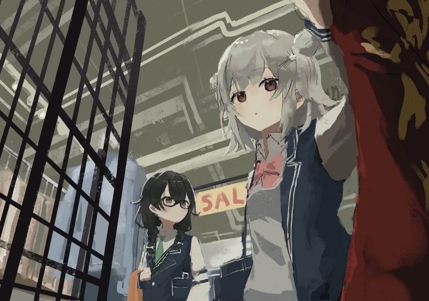 koharu rikka and hanakuma chifuyu (synthesizer v and 1 more) drawn by ijou_(actorstrangeluv)
