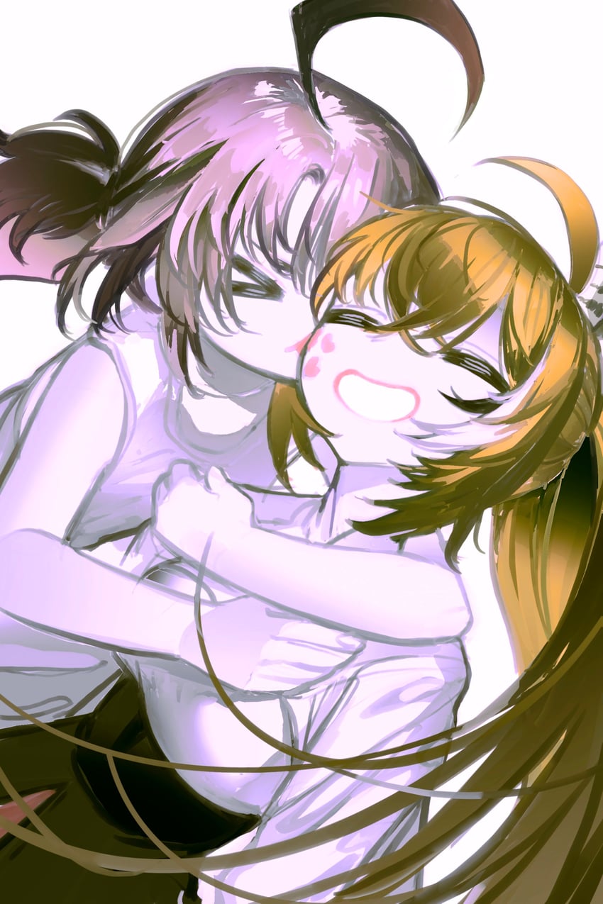 nanashi mumei and gigi murin (hololive and 1 more) drawn by pungson_mori
