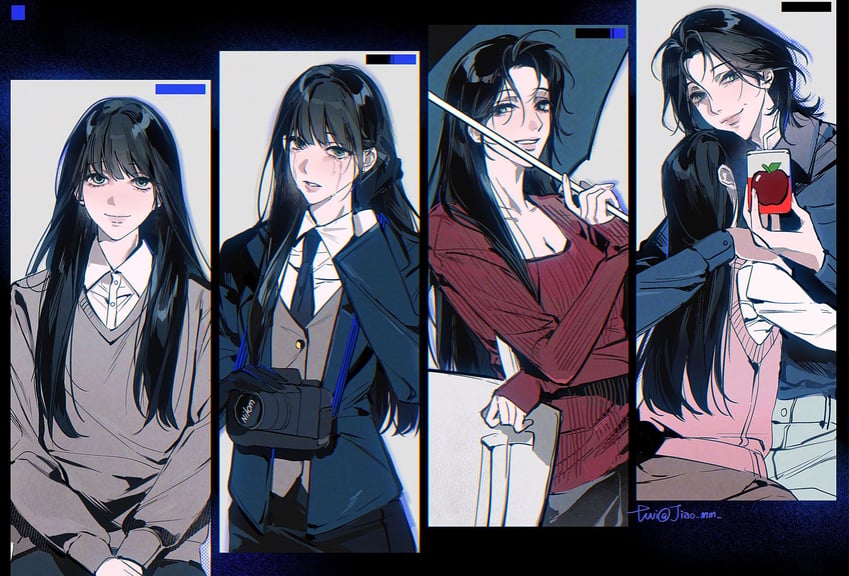 gil somyung and somyung's mother (like mother like daughter) drawn by m_omoo