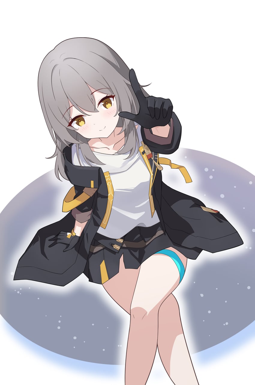 trailblazer and stelle (honkai and 1 more) drawn by ula_cabbage
