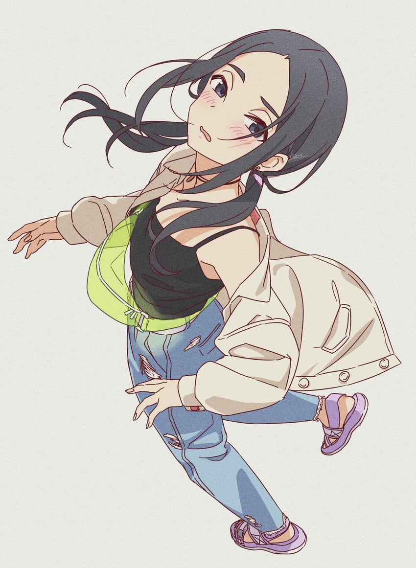 hebimori oshizu (akebi-chan no serafuku) drawn by hari611
