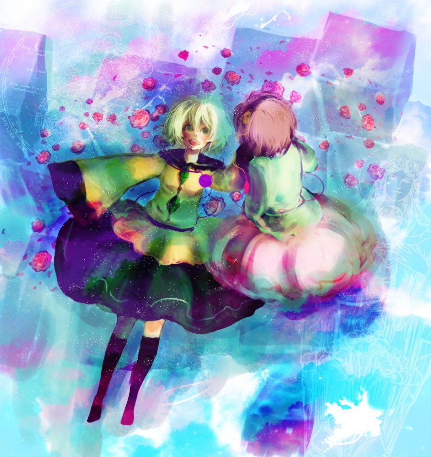 komeiji koishi and komeiji satori (touhou) drawn by destroyb