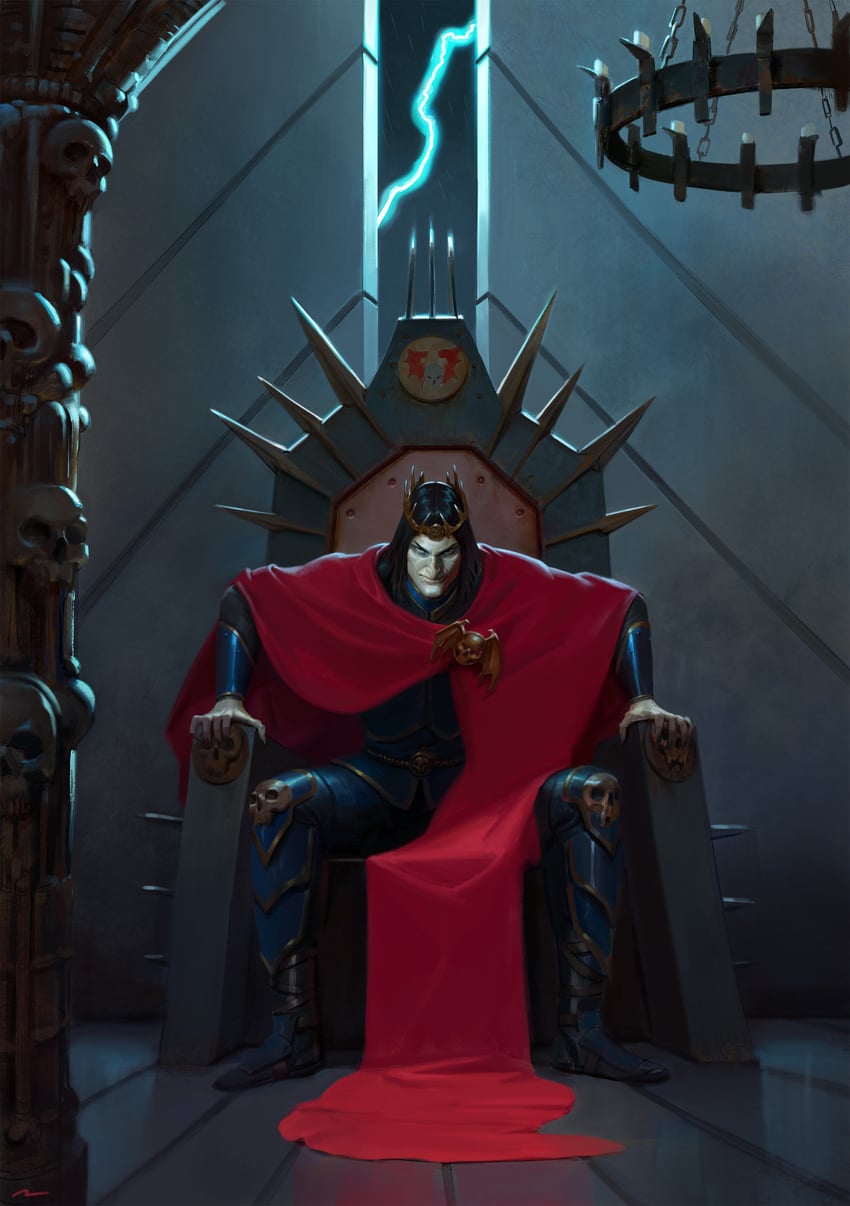 konrad curze (warhammer 40k) drawn by oruam