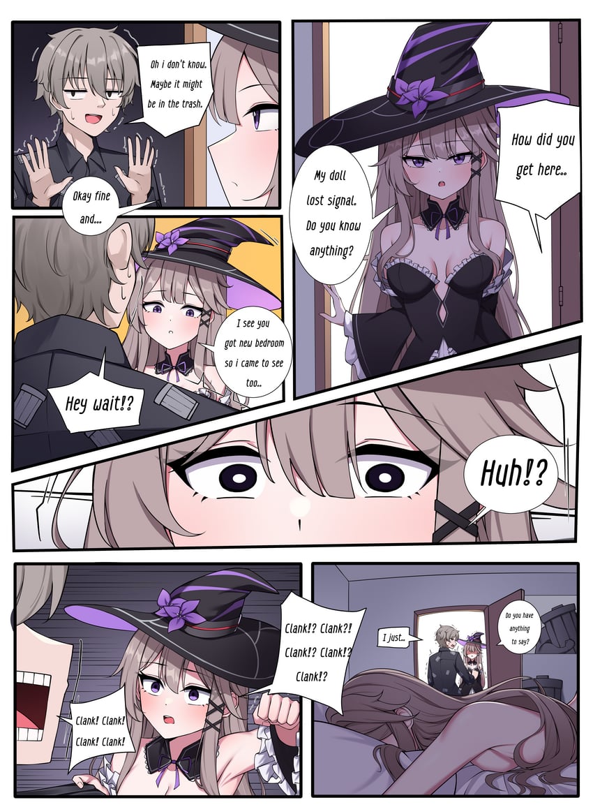 trailblazer, caelus, herta, the herta, and lordly trashcan (honkai and 1 more) drawn by gekhuay