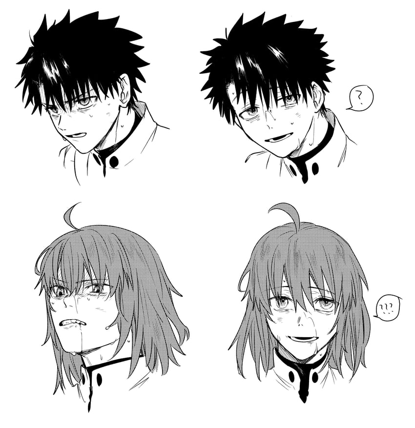 fujimaru ritsuka (fate and 1 more) drawn by noz_2to