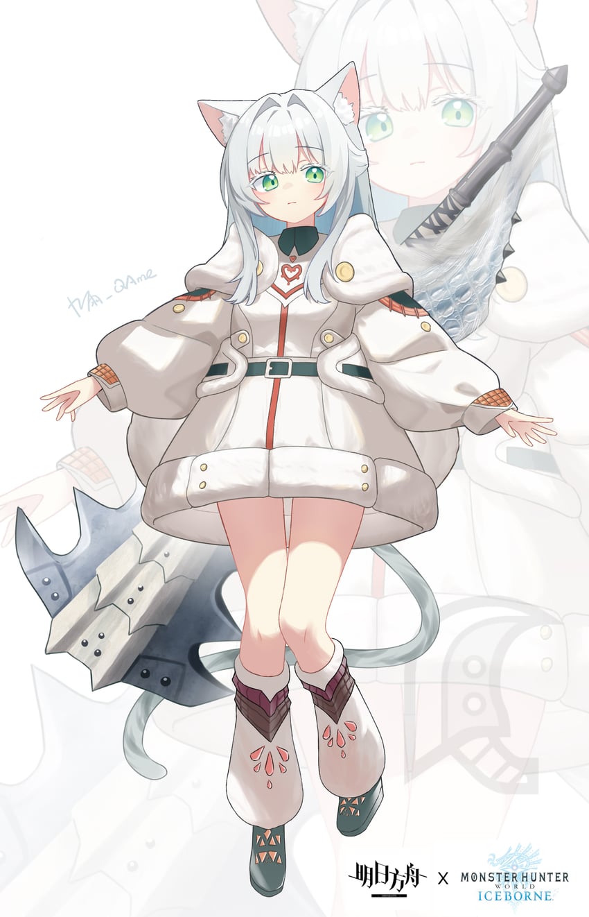rosmontis (arknights and 1 more) drawn by jiuyu_qame