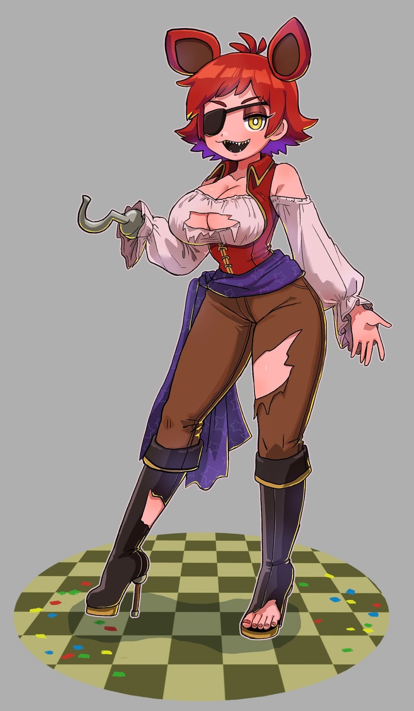 foxy (five nights at freddy's and 1 more) drawn by minami_(mnm-kyk)