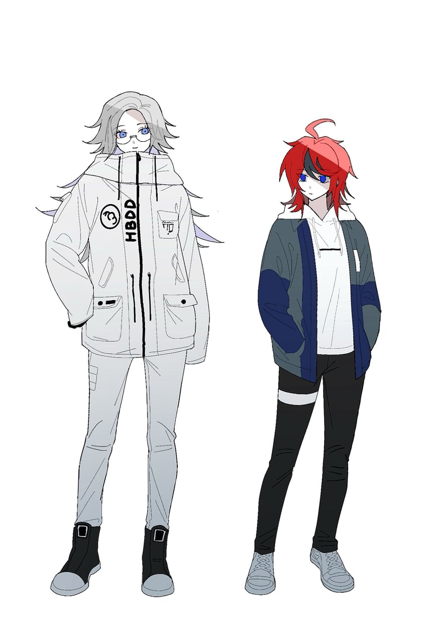 aotsuki eito and sumino takumi (the hundred line -last defense academy-) drawn by kurenaikiyumi