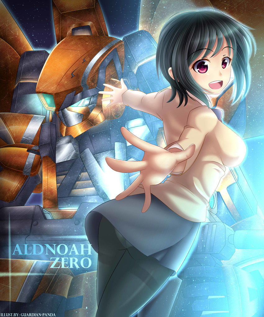 amifumi inko and kg-6 sleipnir (aldnoah.zero) drawn by guardian-panda