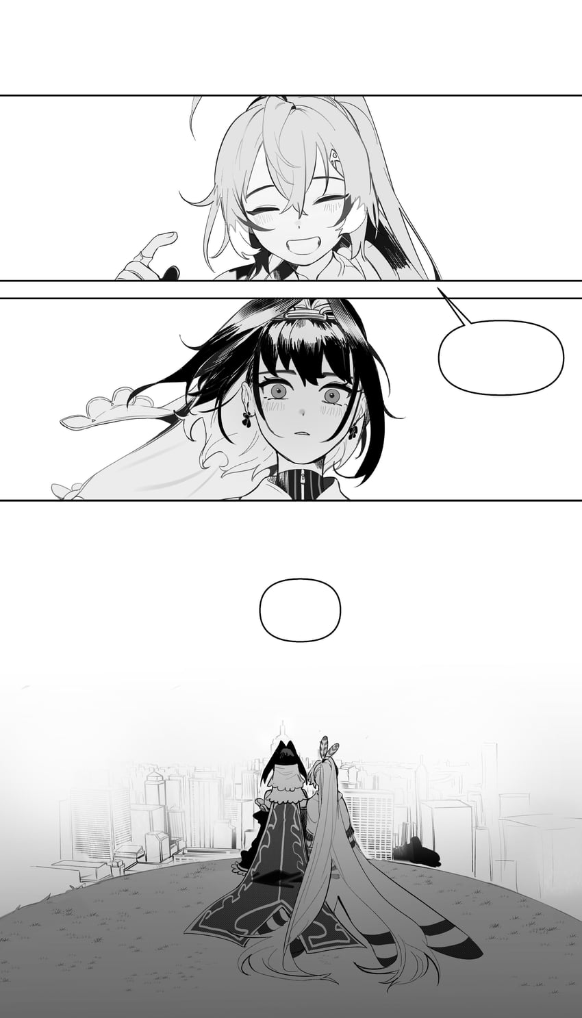 ouro kronii and nanashi mumei (hololive and 1 more) drawn by eus_ing