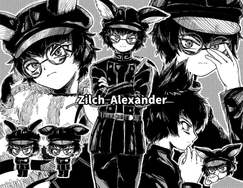 zilch alexander (master detective archives: rain code) drawn by castella_(castellatape)