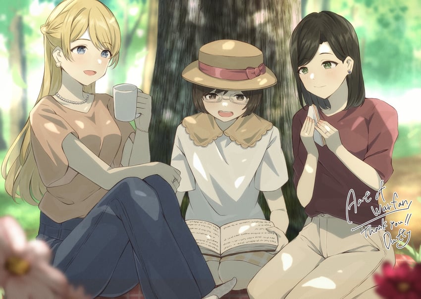 irene, maya, and mimi (original) drawn by duffy