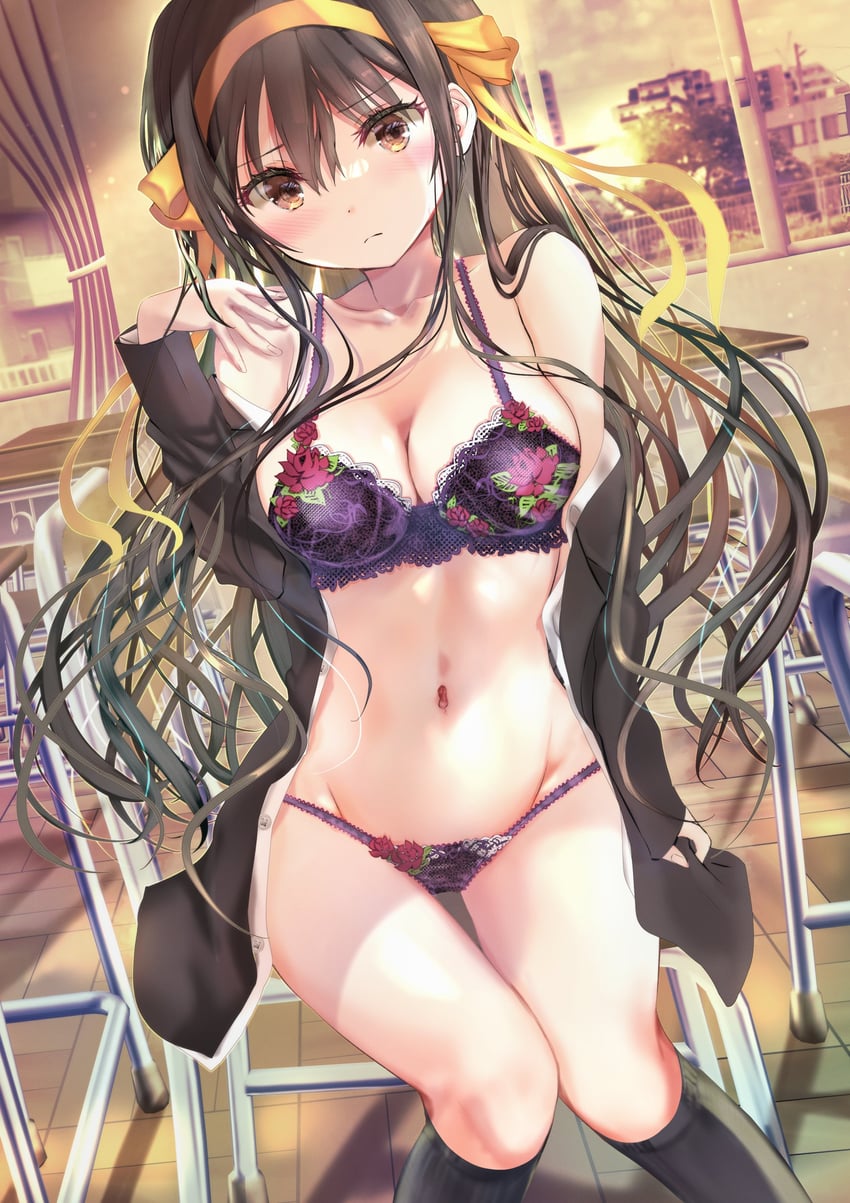 suzumiya haruhi (suzumiya haruhi no yuuutsu and 1 more) drawn by ogata_tei