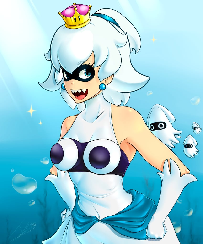 blooper and bloopette (mario and 1 more) drawn by lawly6