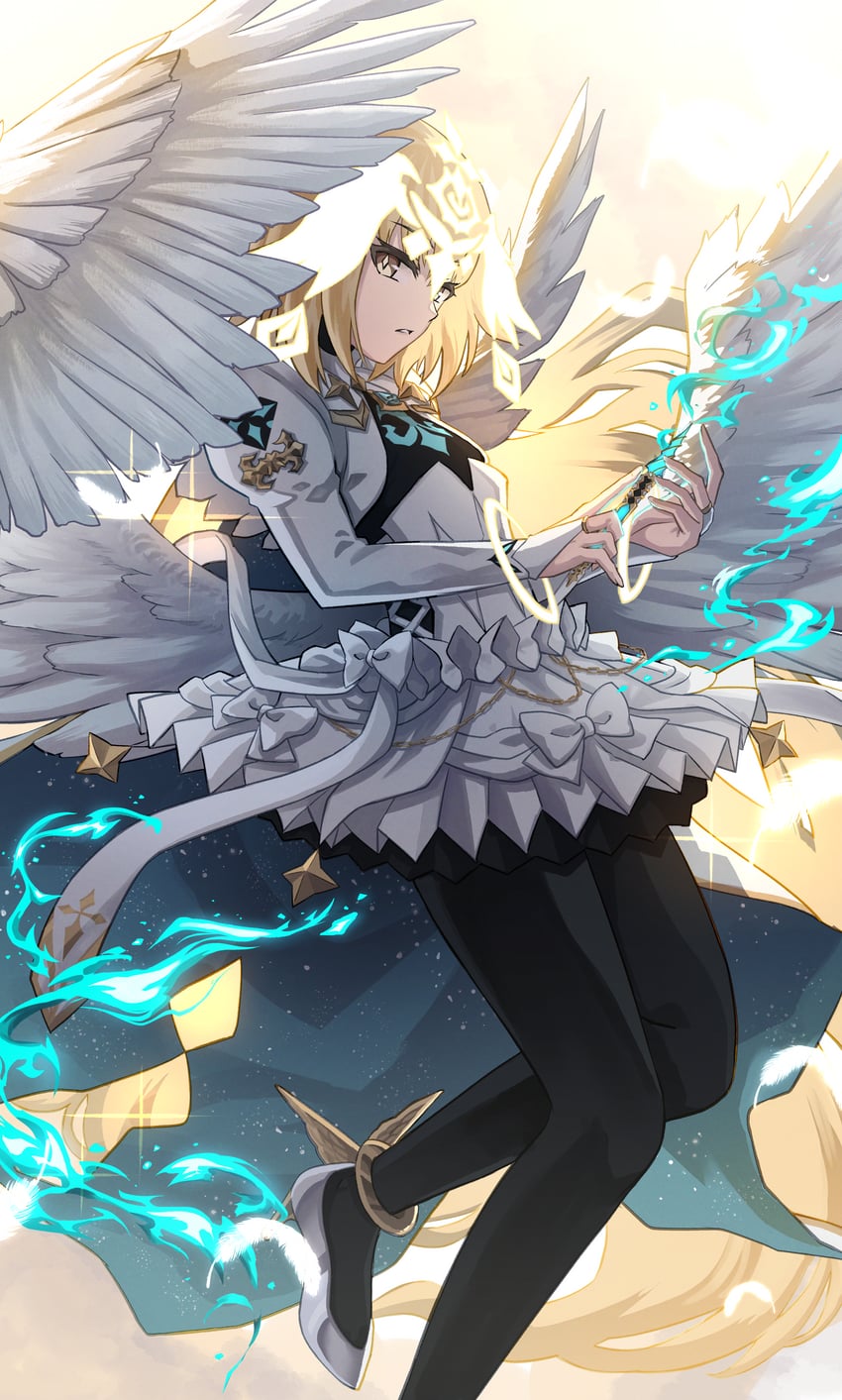 jeanne d'arc and metatron jeanne (fate and 1 more) drawn by teimei_natsu