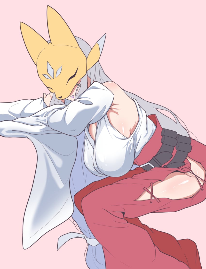 sakuyamon and sakuyamon: miko mode (digimon) drawn by manchi_kansuke