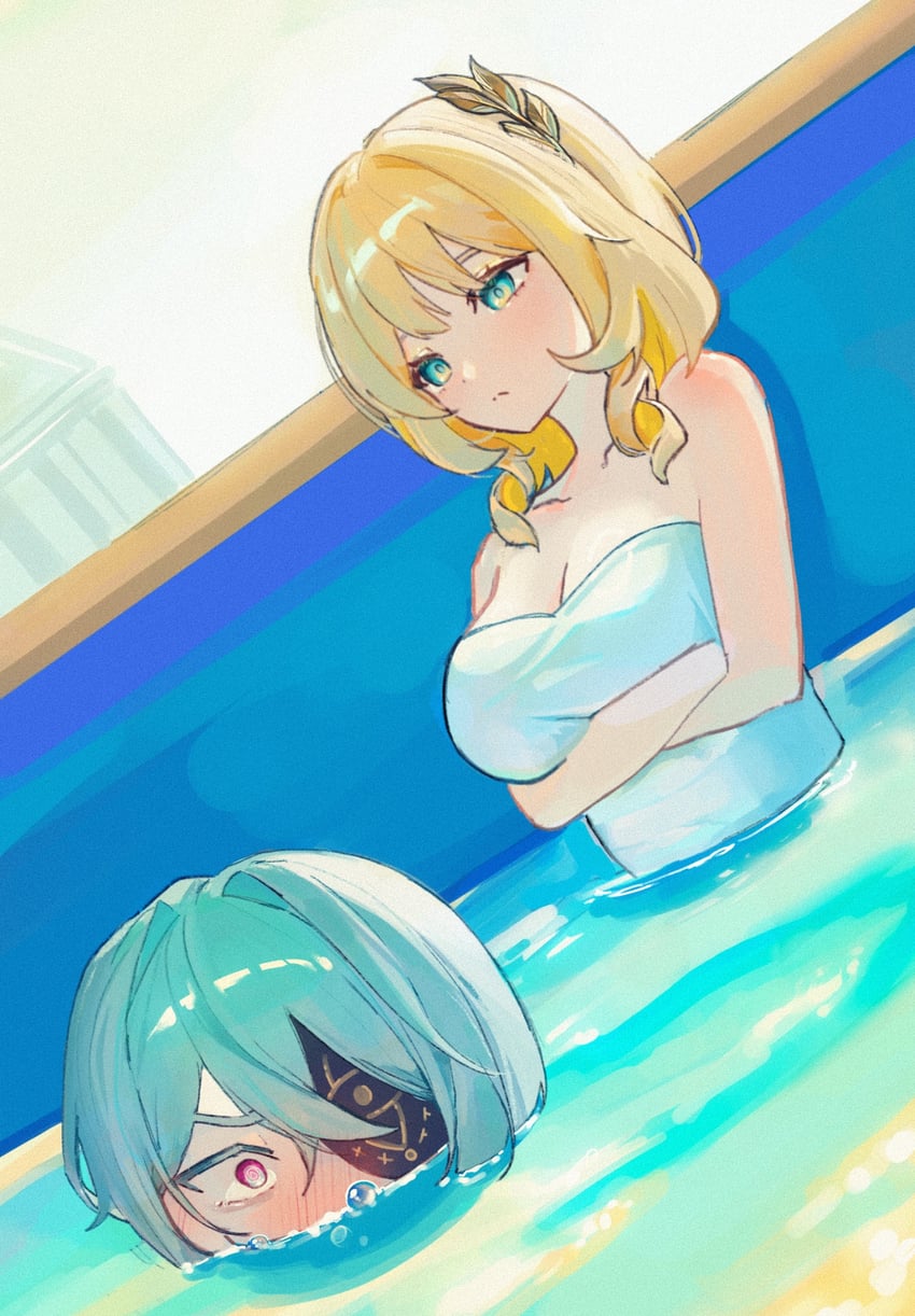 aglaea and anaxa (honkai and 1 more) drawn by chyuchyulam