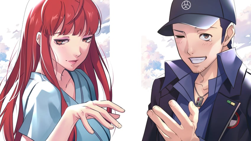iori junpei and yoshino chidori (persona and 2 more) drawn by wanderstillart