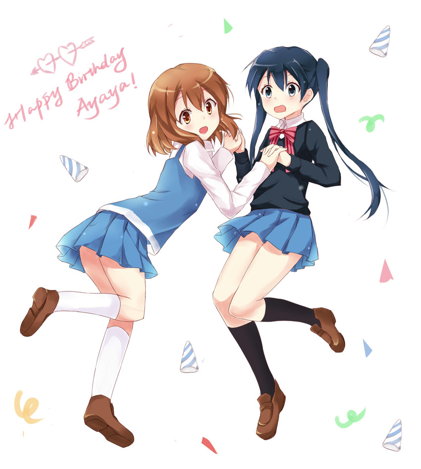 komichi aya and inokuma youko (kin-iro mosaic) drawn by stick_jitb