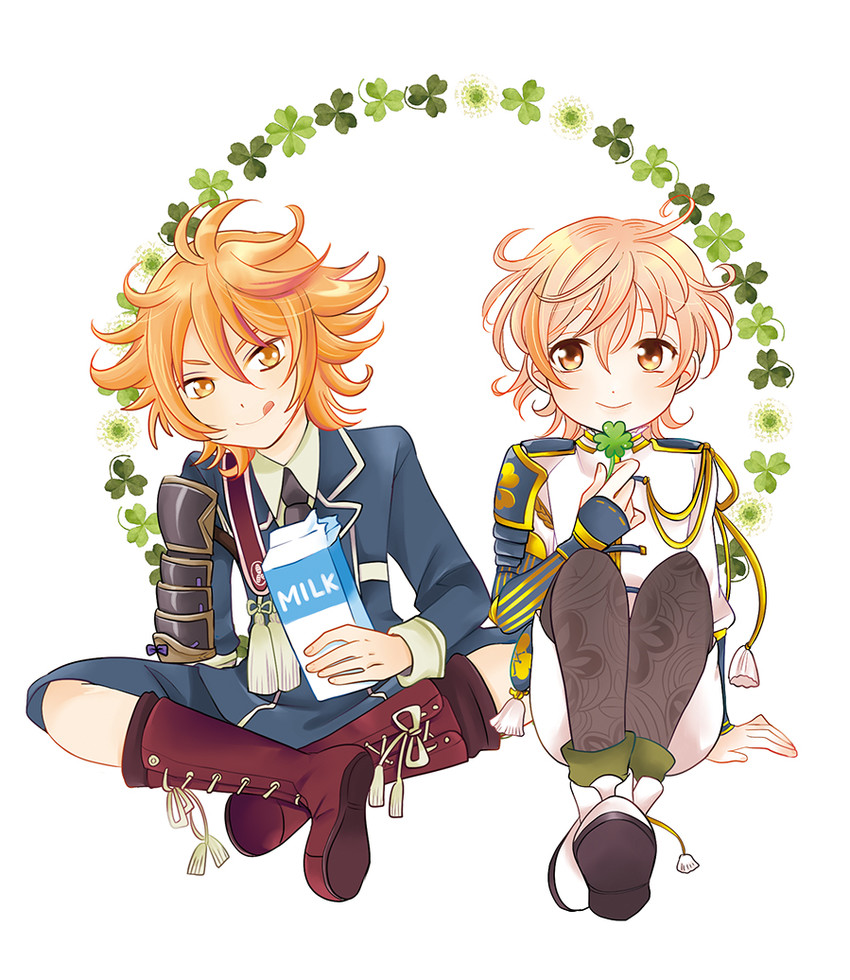 gotou toushirou and monoyoshi sadamune (touken ranbu) drawn by tsukune_imoko