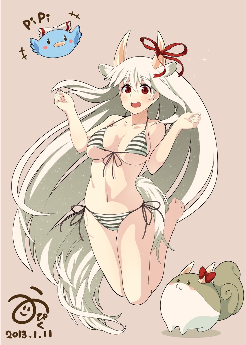 fujiwara no mokou, kamishirasawa keine, and ex-keine (touhou) drawn by onion_pikupiku