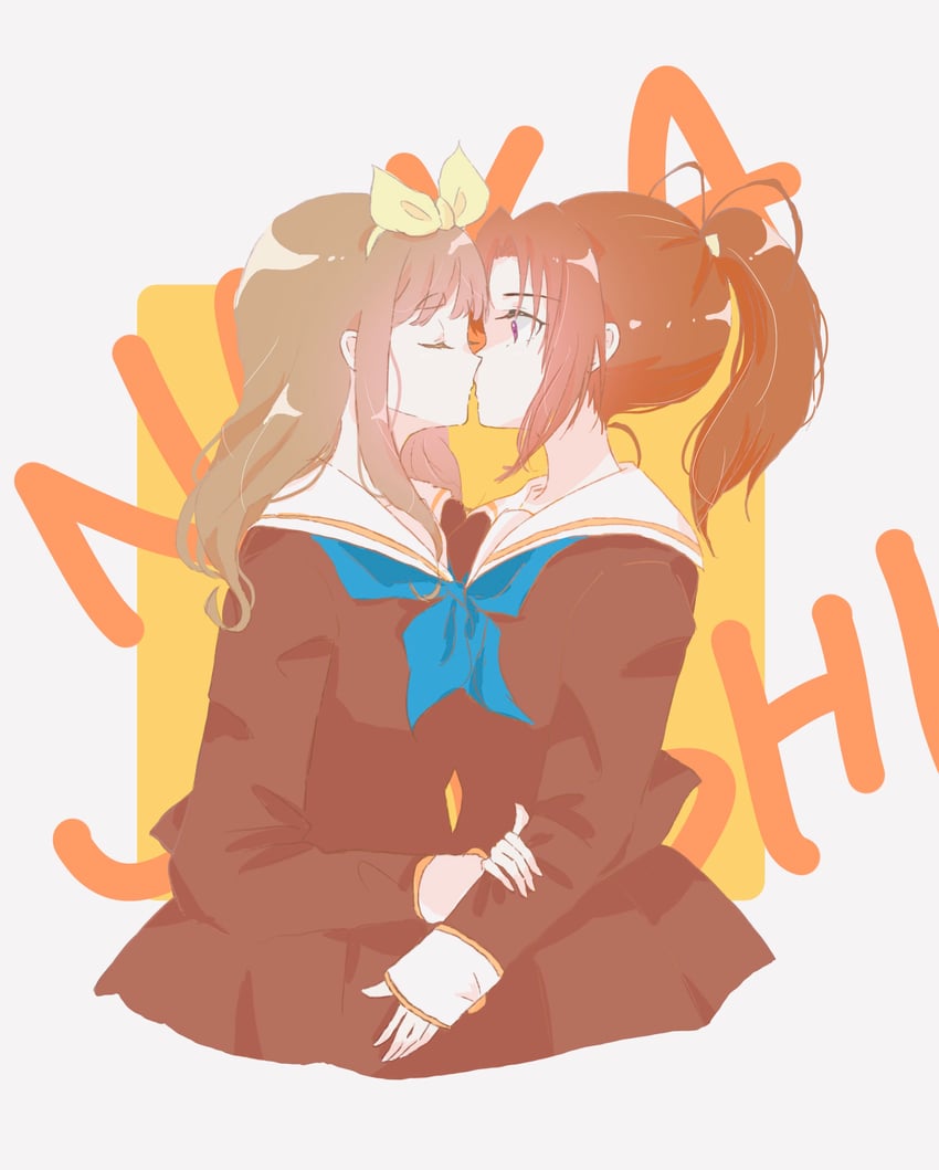 nakagawa natsuki and yoshikawa yuuko (hibike! euphonium) drawn by anco_c0413