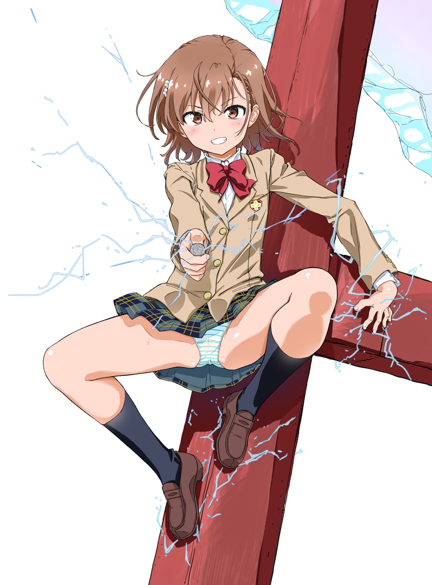 misaka mikoto (toaru majutsu no index and 1 more) drawn by kuuchuu_yousai