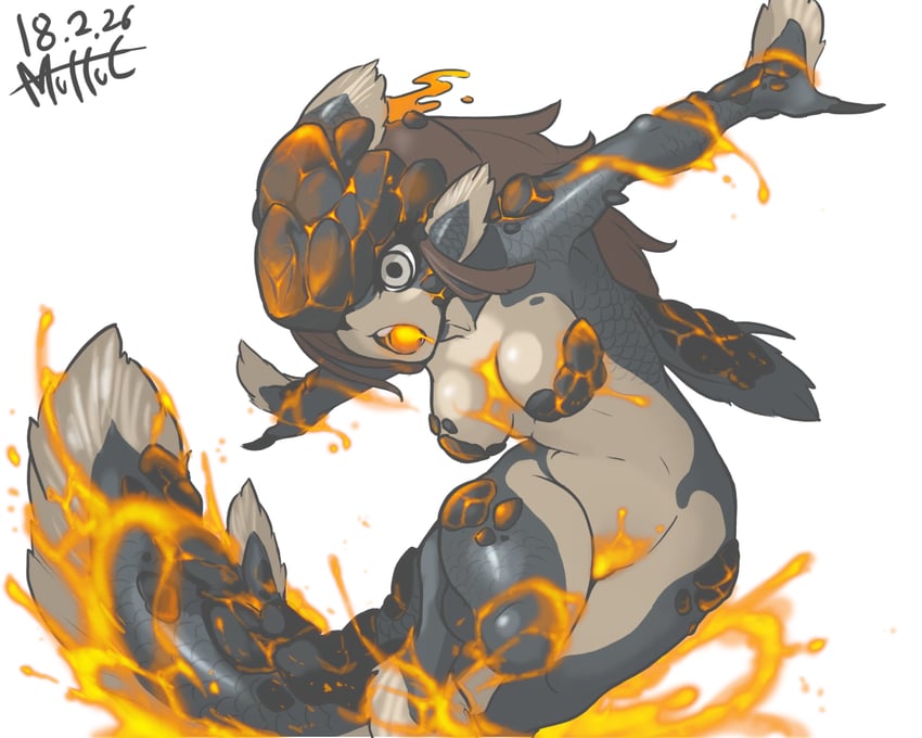 lavasioth (monster hunter and 1 more) drawn by muhut