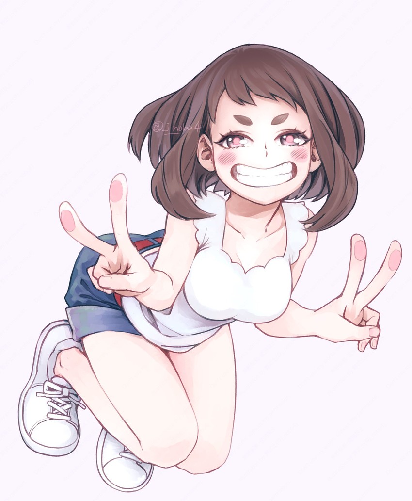 uraraka ochaco (boku no hero academia) drawn by j_nobu4